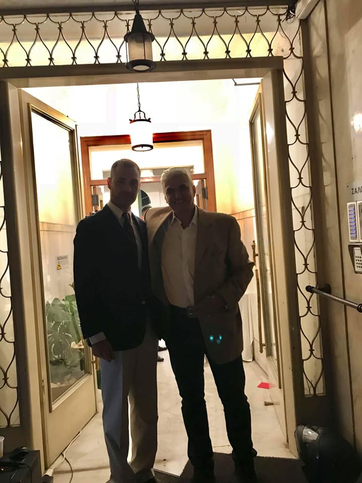 Ο Δικηγόρος και πρόεδρος του ΚΟΣΜΟΠΟΛΙΣ Κυριάκος Κόκκινος στα εγκαίνια του Ελληνικού Ινστιτούτου Πολιτιστικής Διπλωματίας