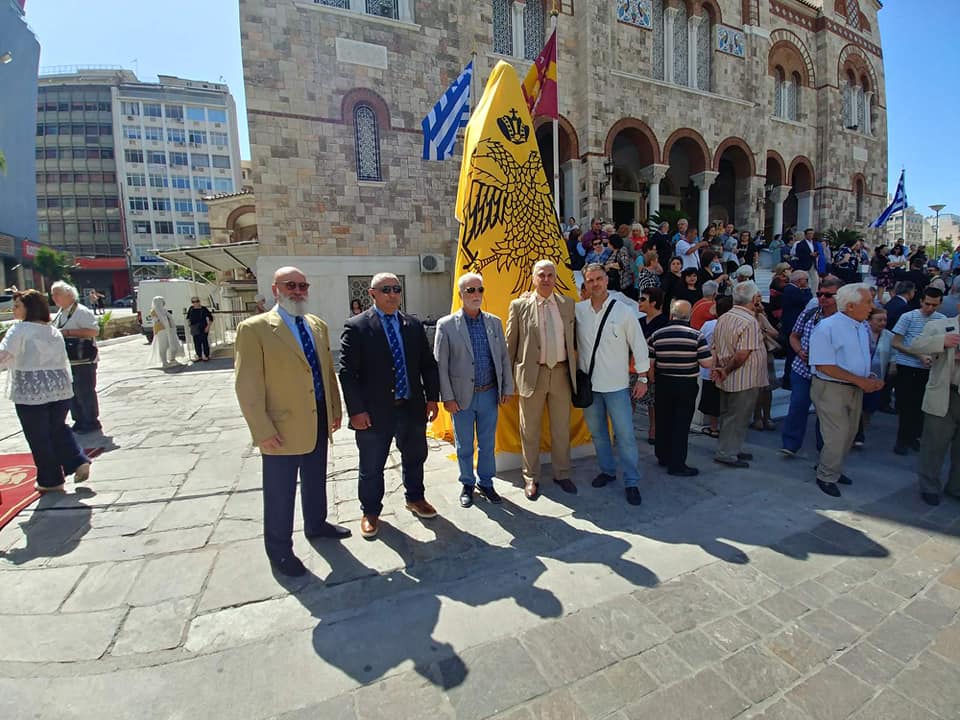 Αποκαλυπτήρια του αγάλματος του αυτοκράτορα Κωνσταντίνου ΙΑ’ Δραγάτση Παλαιολόγου στον Πειραιά