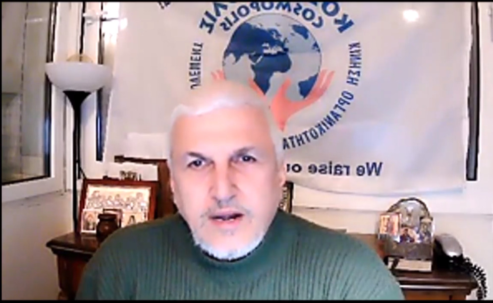 Ο Κυριάκος Κόκκινος διαβάζει την Ελληνική Νομαρχία στα πλαίσια του αφιερώματος του ΚΟΣΜΟΠΟΛΙΣ στα 200 χρόνια από την έναρξη της Επανάστασης του 1821 – Πρόγραμμα Νευροδικτύωσης της&nbsp;Ανθρωπότητας